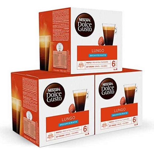 [12380832X3] Descafeinado Lungo  Pack 48 cápsulas Dolce Gusto