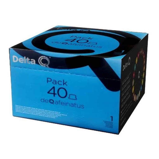 [6254506] Pack XL Deqafeinatus, Espresso descafeinado, 40 cápsulas Delta Q