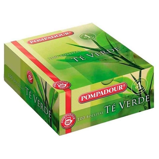 [70111] Té Verde Pompadour 100 Bolsitas Especial Hosteleria
