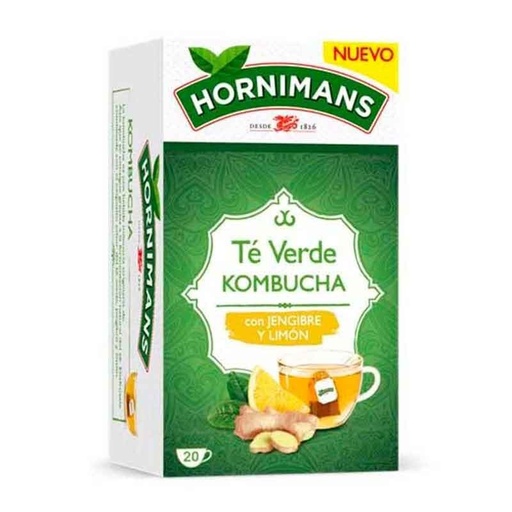[4061034] Té Verde Kombucha 20 bolsitas | Hornimans