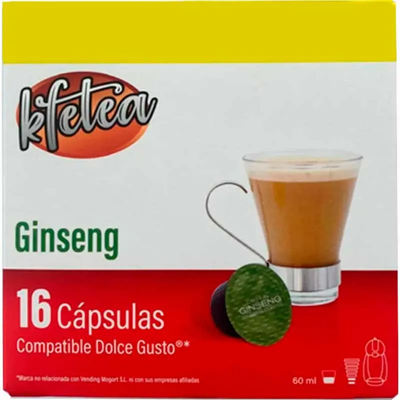 [MOG041] Ginseng compatibles con Dolce Gusto de Kfetea, 16 cápsulas 16 servicios