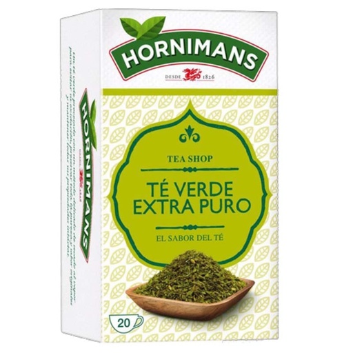 [4061593] Té Verde Extra Puro 20 bolsitas | Hornimans