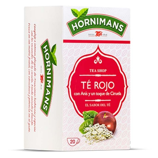 [4071474] Té Rojo con Anís y un Toque de Ciruela 20 infusiones | Hornimans