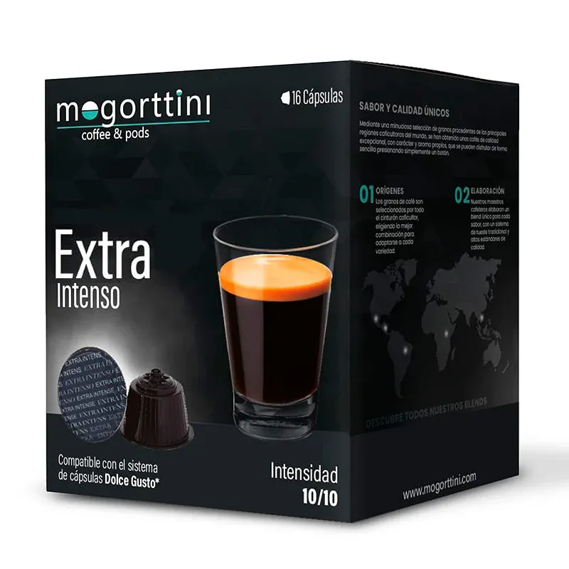 [MOG046] Extra Intenso 16 cápsulas Mogorttini compatible Dolce Gusto