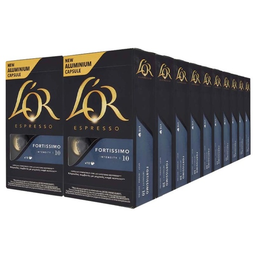 [4028361X20] Fortissimo L'or 20 cajas compatible Nespresso 200 cápsulas