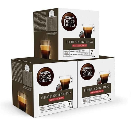 [12523871X3] Espresso Intenso Descafeinado pack 48 cápsulas Nescafé Dolce Gusto