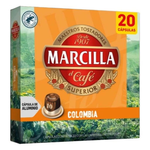 [8051903] Colombia Marcilla 20 cápsulas compatibles con Nespresso 8714599109557