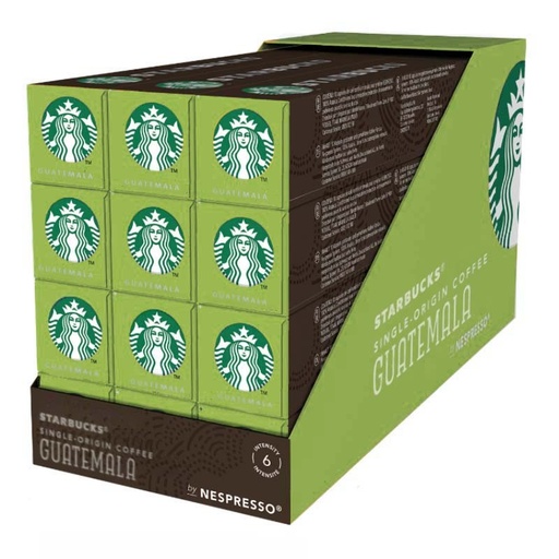 [6221213X12] Master Guatemala Starbucks 120 cápsulas compatibles con Nespresso 7613287855688
