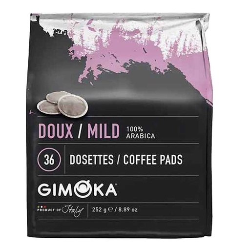 [CLSGIMIL036] Café 100% Arábica Gimoka, 36 monodosis Compatibles con cafetera Senseo