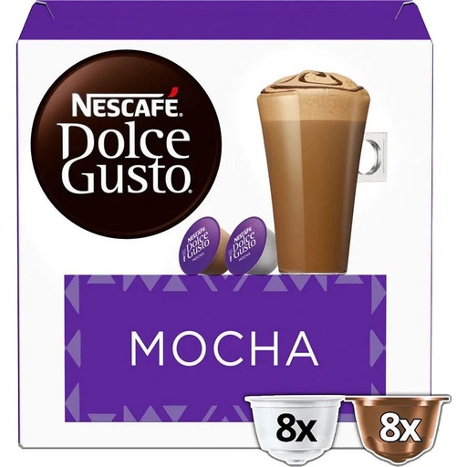 [12534489] Café Mocha Dolce Gusto 8 + 8 cápsulas. Nuevo Formato