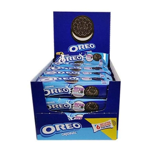 [4033864] Galletas Oreo clásicas. Caja de 20 paquetes de 6 galletas cada uno. Formato ahorro.