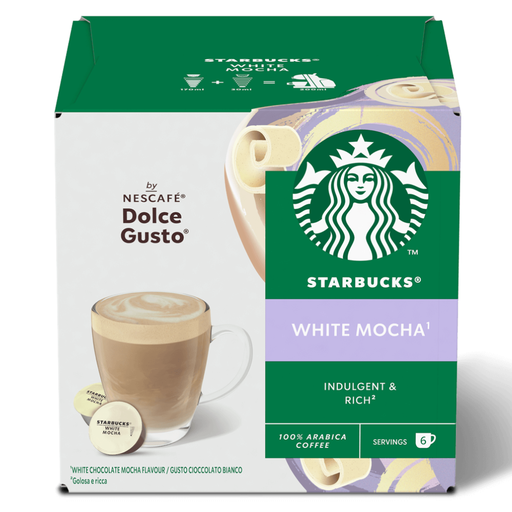 [12516339] Mocha Starbucks 6 + 6 cápsulas compatibles Dolce Gusto. 8445290398512