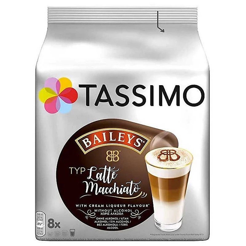[4019231] Baileys Latte Macchiato Tassimo 8 Serviços