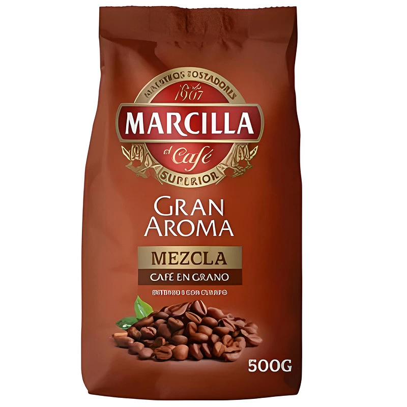 [4056994] Gran Aroma Marcilla Mezcla. Café en grano 500 gr.