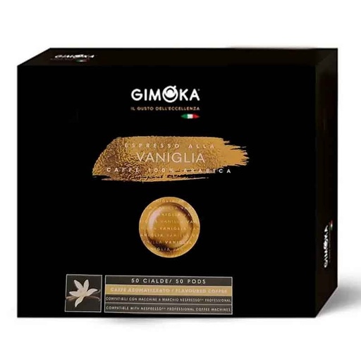 [CUPCNPGEVAN50] Espresso Vainilla 100% Arábica Nespresso Profesional Gimoka 50 cápsulas.