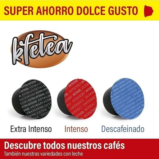 [MOG033] Capsulas Degustación Café compatibles con Dolce Gusto Kfetea