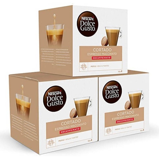 [12213078X3] Descafeinado Café Cortado Pack 48 cápsulas Dolce Gusto 7613033494321