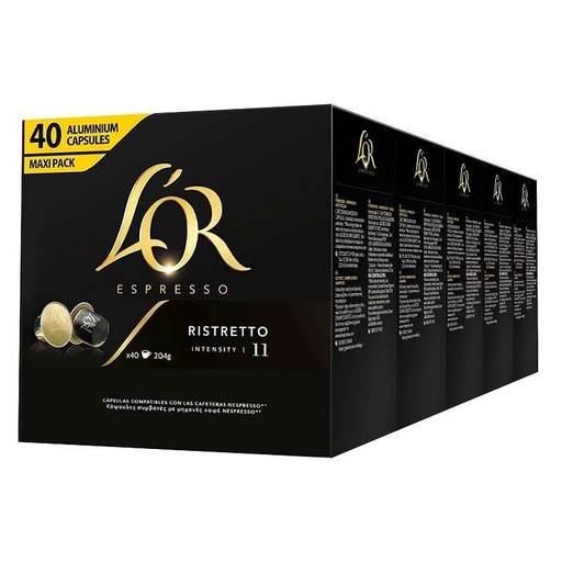[4028490X5] Ristretto L'or 200 cápsulas compatible Nespresso varios formatos