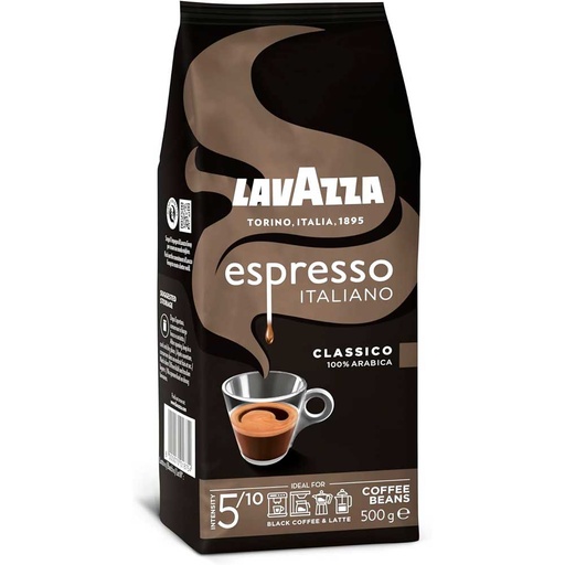 [018754] Lavazza Espresso Italiano Classico 100% Arabica en Grano 500 gr