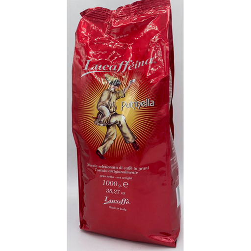 [V0057] Lucaffé Pulcinella café en grano 1 kg de café de Italia