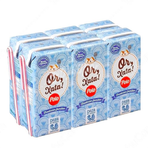 [HOXPRT200] Pack 6 ud. Or,xata Mini Polo 200ml de Horchata de Valencia
