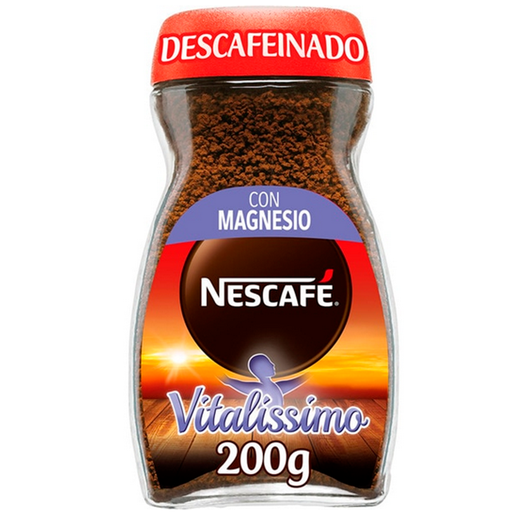 [12282503] Nescafé Vitalíssimo Descafeinado Café Soluble Tarro 200 gr con magnesio