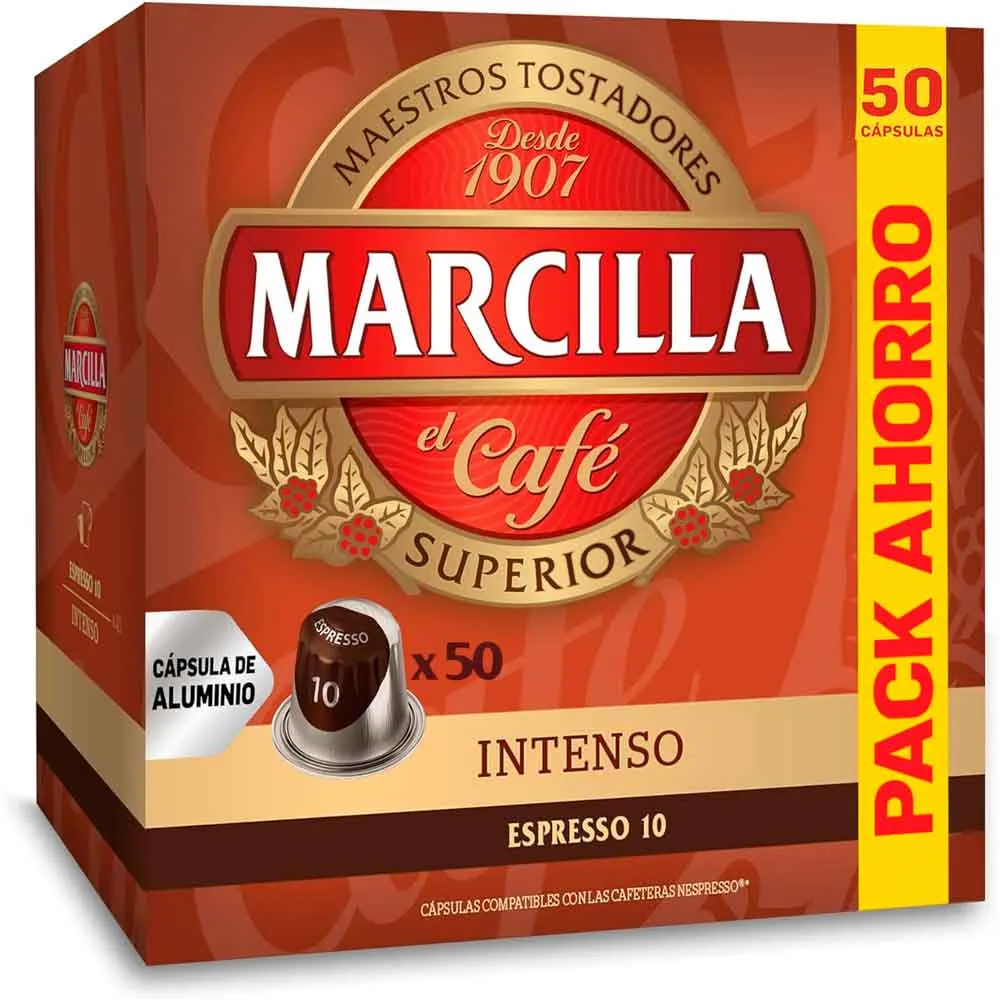 [4059489] Intenso Marcilla 50 cápsulas compatibles con Nespresso
