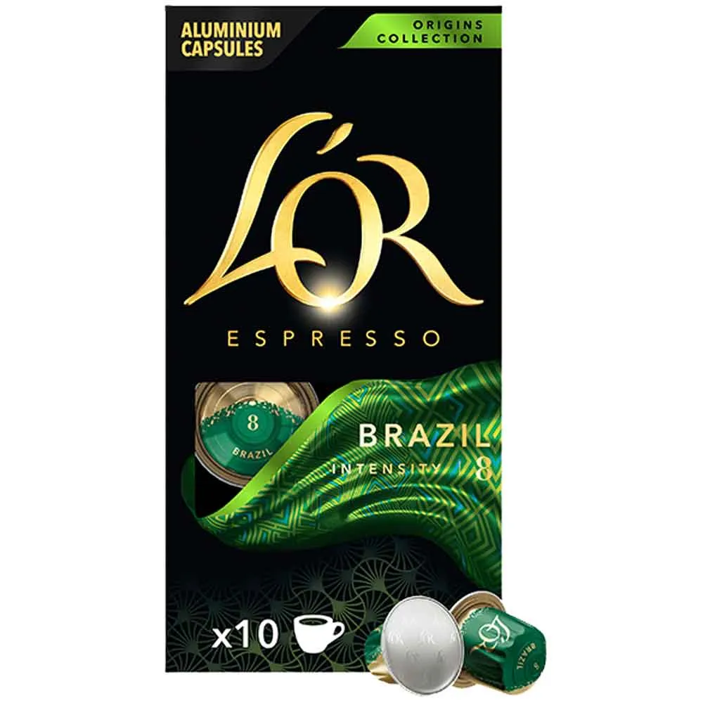 [4057811] Brasil 10 capsulas aluminio compatibles Nespresso