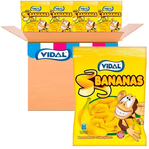 [1004384] Bananas Vidal  14 bolsas de 90 gr 