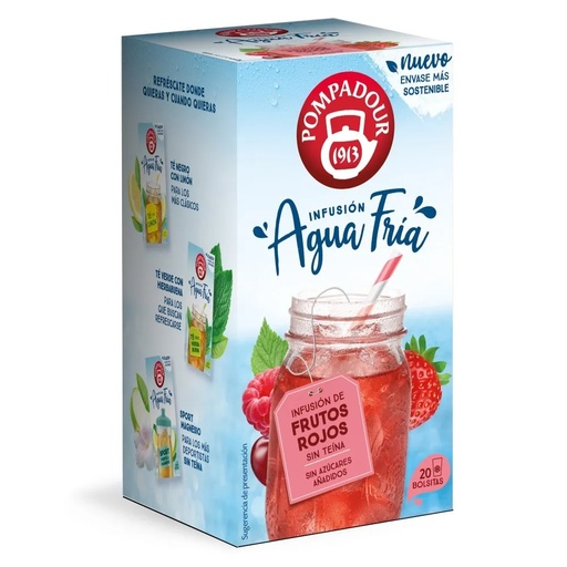 [71108] Frutos Rojos Agua Fría Pompadour 20 bolsitas