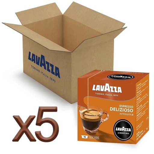 [8601X5] Lavazza A Modo Mio Delizioso 80 cápsulas