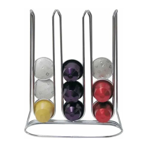 [10291B] Soporte de Acero Inox para 30 cápsulas tipo Nespresso