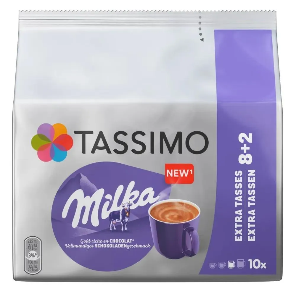 [4071637] Chocolate Milka 8+2 Tdisc para el sistema de capsulas Tassimo