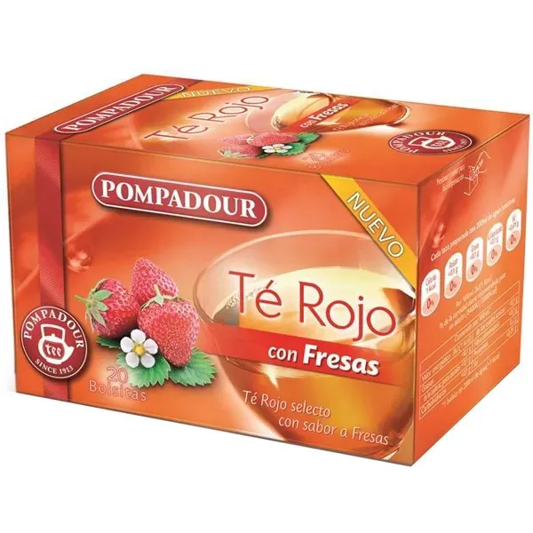 [40122] Infusión de Té Rojo con Fresas con 20 bolsitas | Pompadour