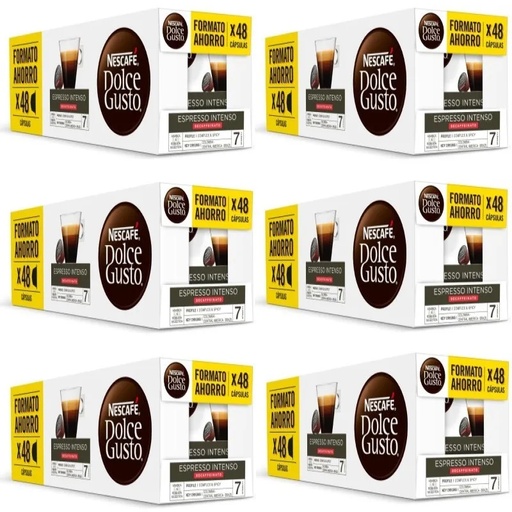 [12552455X6] Café Intenso Descafeinado, 18 cajas formato ahorro | Dolce Gusto