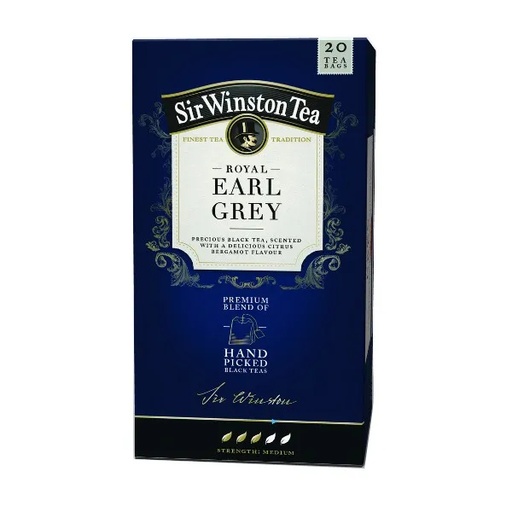 [43006] Tea Earl Grey de la marca Sir Winston en 20 Bolsitas
