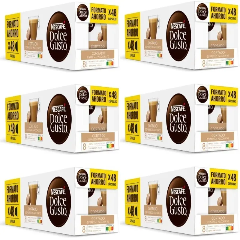 [12444639X18] Pack 18 Cajas Cortado Dolce Gusto · 288 Cápsulas Mayorista Ahorro