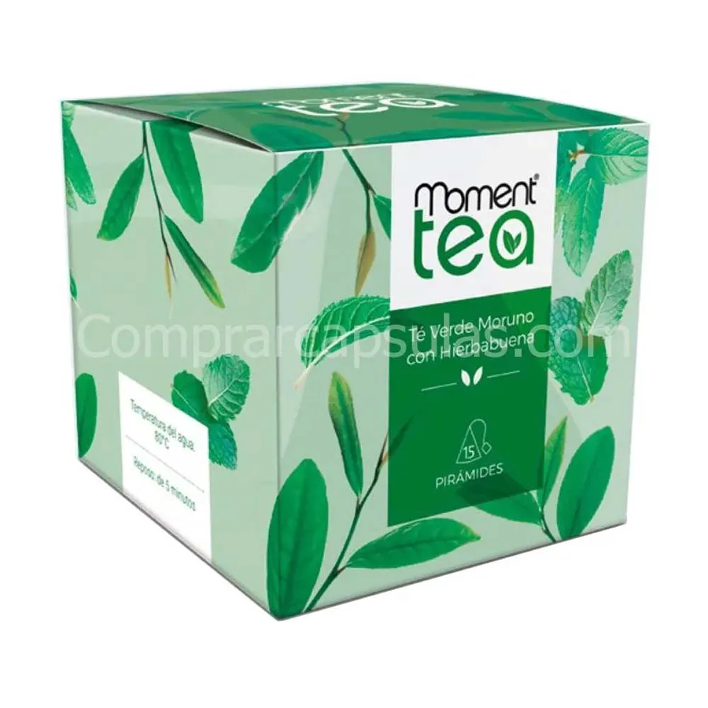 [86299] Té Verde Moruno con Hierbabuena 15 bolsitas | Moment Tea