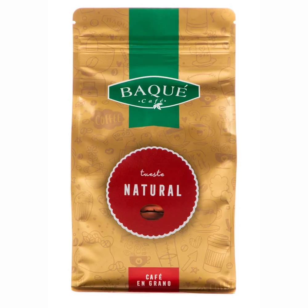 [21111001] Granos de café Baqué natural 500g – Tueste fresco y sabor auténtico para espresso y filtro