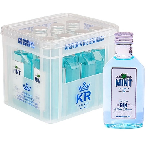 [KRD522303] Mini cajón Gin Mint 8 botellas de 50ml KRDrinks 8437014522303