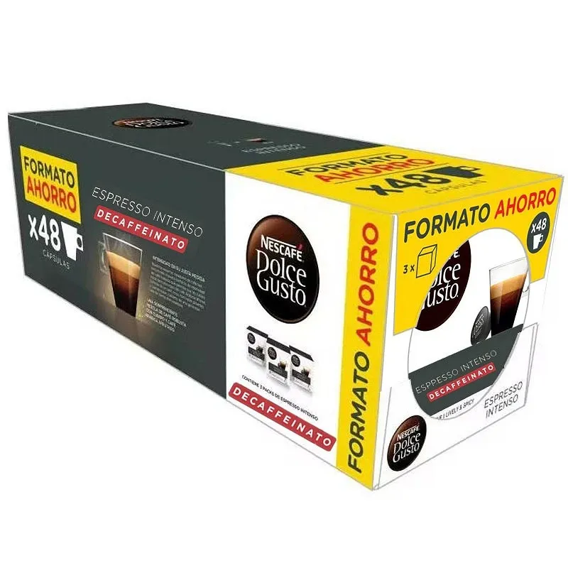[12552455] Descafeinado Espresso Intenso formato ahorro Dolce Gusto 48 cápsulas