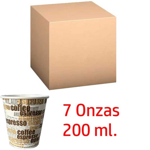 [V180000] 1000 Vasos de un solo uso de 7 onzas - 200 ml