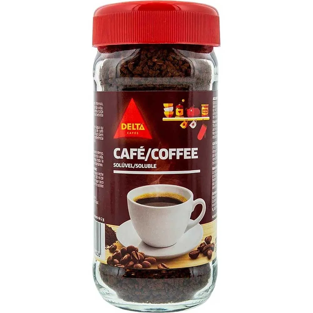 [040151] Delta Café Soluble 200g con cafeína, Tueste Natural