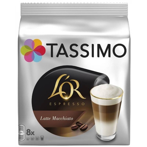 [4090856] Latte Macchiato L'or 8 servicios Tassimo  utiliza 2 capsulas por servico