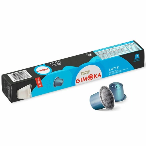 [CUPCNTGILAT10AL] Preparado lácteo Gimoka  10 Cápsulas compatibles Nespresso